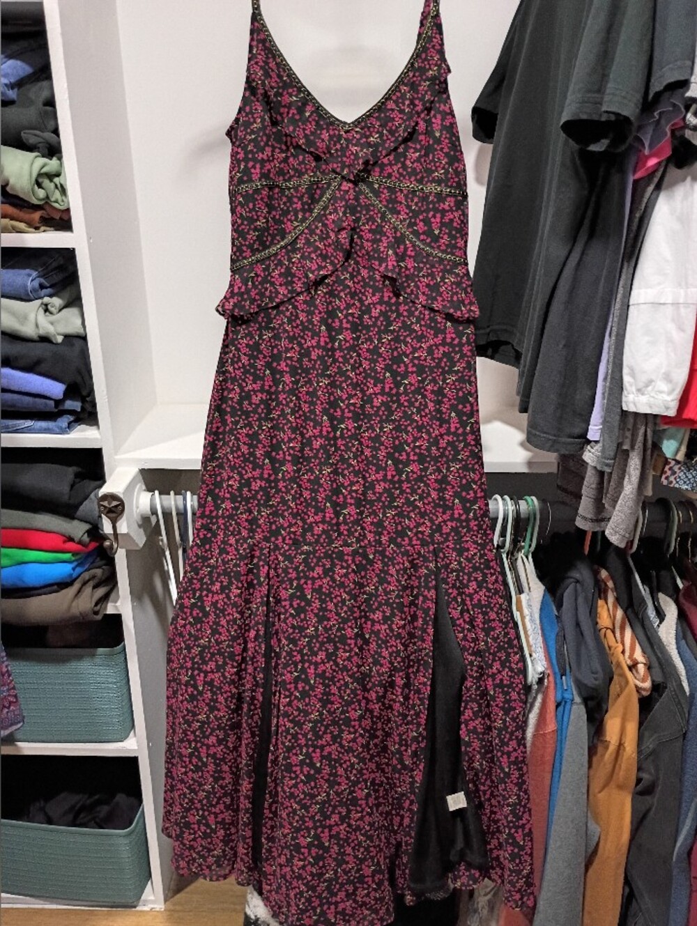 Lovestitch Spaghetti Strap Whimsigoth Maxi Length Dress